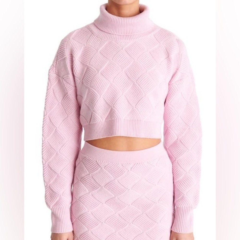 Ronny Kobo Onyx Knit Crop Turtleneck - Picture 2 of 12